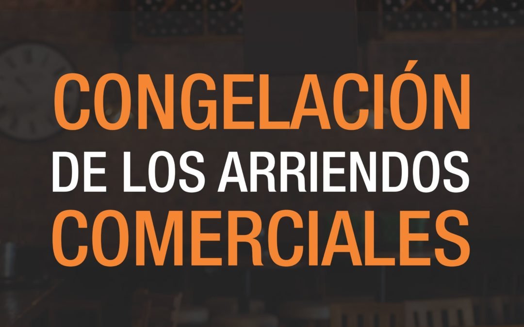 CONGELACIÓN DE ARRIENDOS