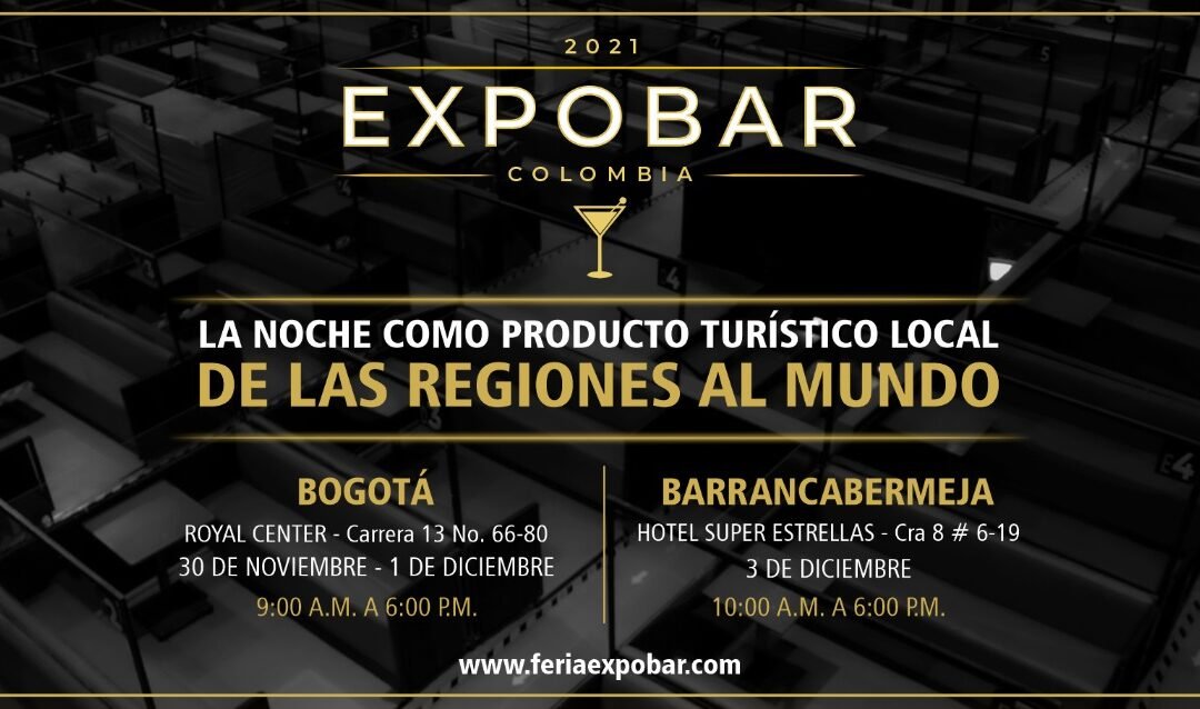 La noche se convertirá en producto turístico en la octava versión de Expobar 2021